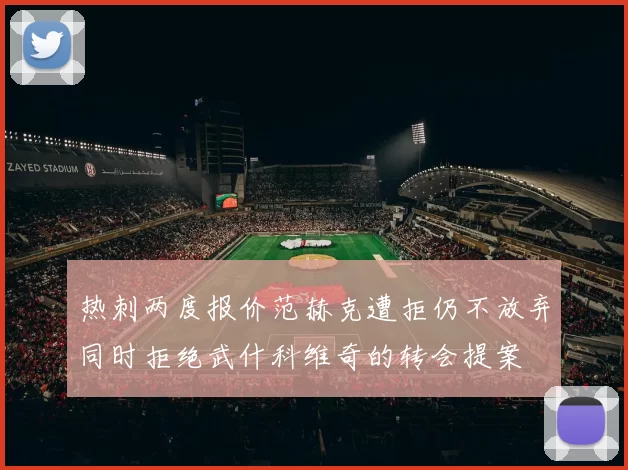 热刺两度报价范赫克遭拒仍不放弃同时拒绝武什科维奇的转会提案
